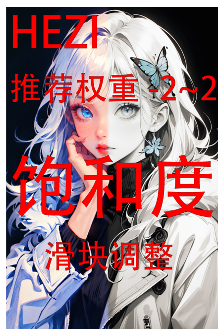 HEZI saturation slider adjusts lora<HEZI 饱和度滑块调整lora> v1.0