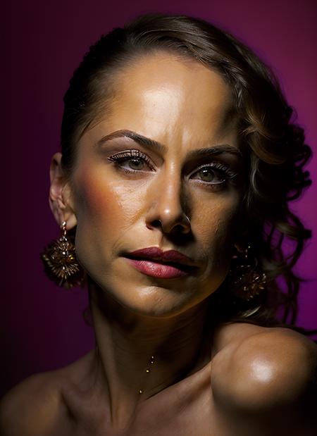 portrait of sks woman, feminine, epic (photo, studio lighting, hard light, sony a7, 50 mm, matte skin, pores, colors, hyperdetailed, hyperrealistic), <lora:locon_ana_v1_from_v1_64_32:1.4>