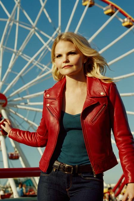 emma swan jennifer morrison red leather jacket