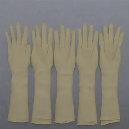 vintage vulcanized rubber1930S style thicker and more robust Long Cuff thicker, heavy-duty style Gloves