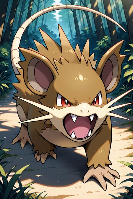 Raticate: Hyper Fang Pokémon | ラッタ (Pokedex #0020) [Illustrious & Pony] Illustrious