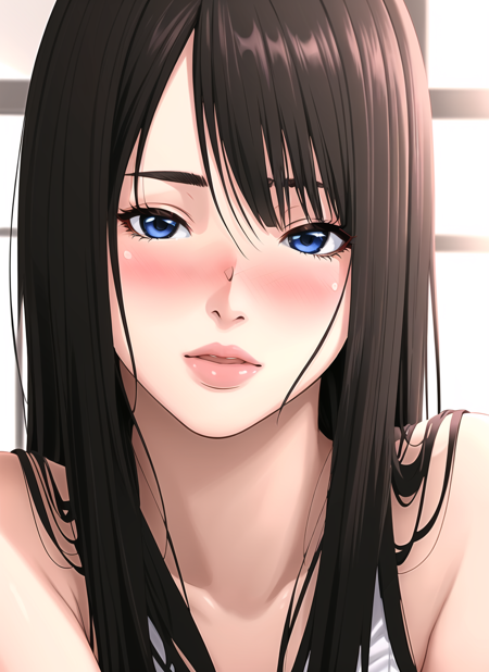 yakiyama line <lora:yakiyama_line_offset:1>, masterpiece, best quality, , 1girl, blush, solo, long hair, lips, parted lips