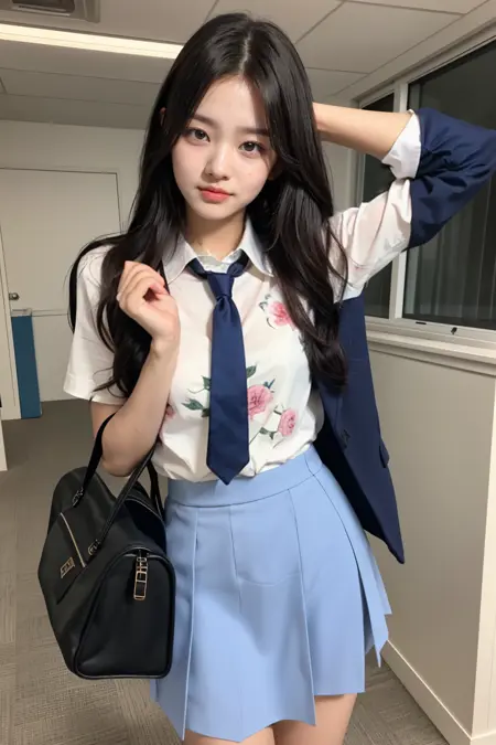 sailor plaid skirt