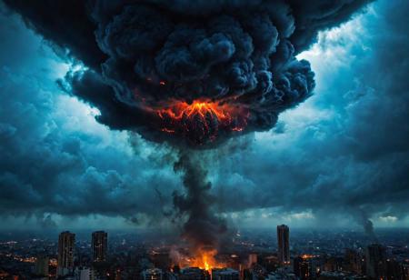 According to the rules, in such cases, it was supposed to become a black impenetrable cloud, fill the entire space with itself, catch up with DEVIL SPAWN horror and look at him with an ominous luminous look from nowhere and from everywhere, which Bomchi immediately did.  Feeling of fear, feeling of horror,rich colors, ultra clear image, more realistic, high resolution photos, 8K HD wallpapershigh quality, intricate details,  ultra detailed, ,depth of field, 8k resolution trending on Artstation Unreal Engine 5, Epic,detailed background, <lora:xl_more_art-full_v1:1.2>  <lora:JuggerCineXL2:0.8> , Cinematic,  <lora:EnvyActionShotXL01:0.8> action shot