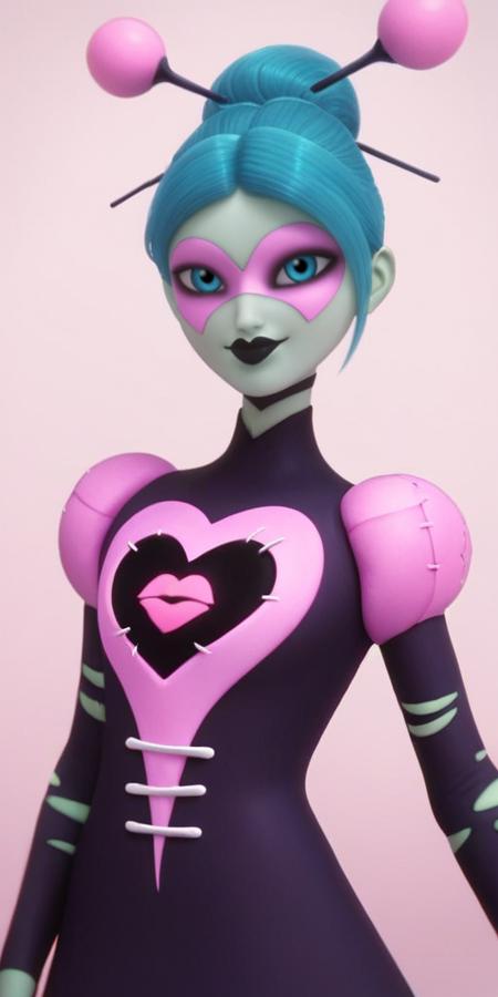 Caline Bustier, Ladybug, Miraculous. Different models and attires. 🔵 Zombizou (Pony)