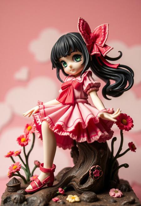 extreme frilled girl diorama style