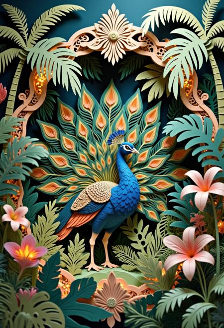 DK_Paper-Cut Animal Style_Animal Scene Generation v1.0