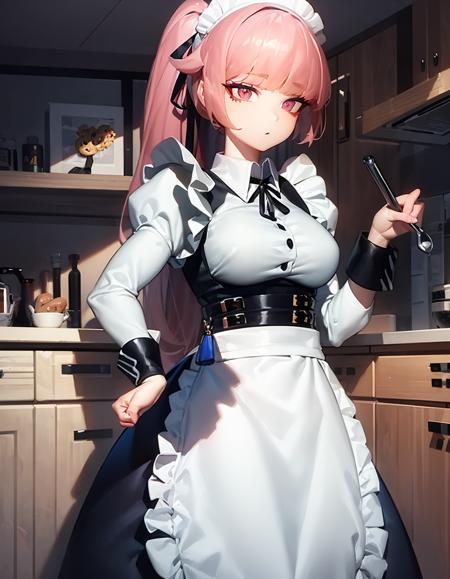 (extremely detailed CG unity 8k wallpaper),(masterpiece), (best quality), (ultra-detailed), (best illustration),(best shadow), (sharp eyeliner, eyeshadow, detailed eyes:1.1), kitchen
,BREAK
ntw20maid
<lora:NTW20:1>