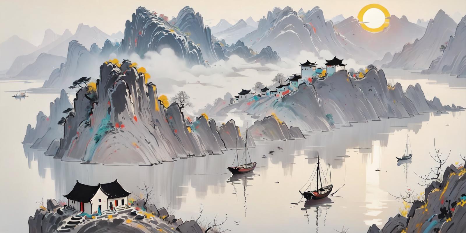 江南梦 Jiangnan Dream | Wuguanzhong Style image by Lan2023