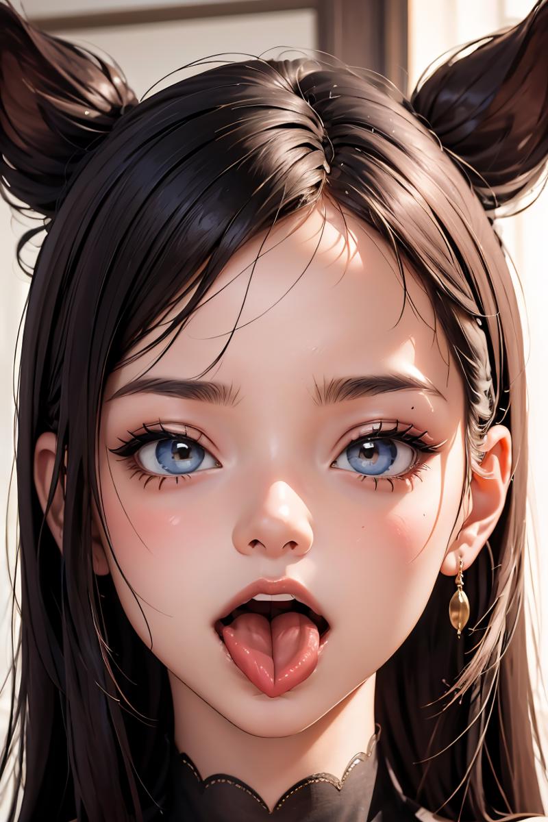 Tongue out to the side image by MarkWar
