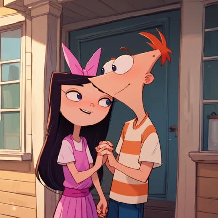 Isabella and Phineas together - Phineas and Ferb (PonyXL) V1