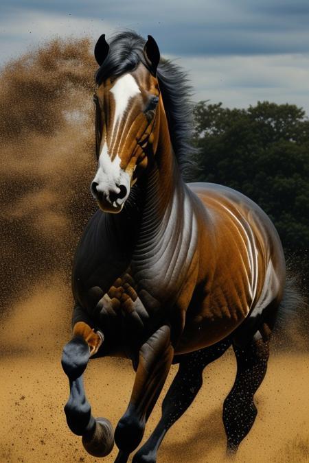 thoroughbred, outdoors, no humans, animal, realistic, animal focus, horse, high detail photography, sharp focus, white skin, side view
