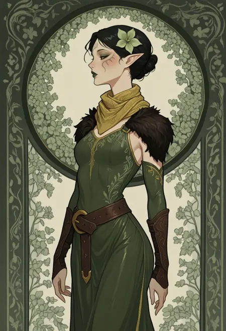Merrill - Dragon age 2 [Illustrious / Pony] (2 outfits)