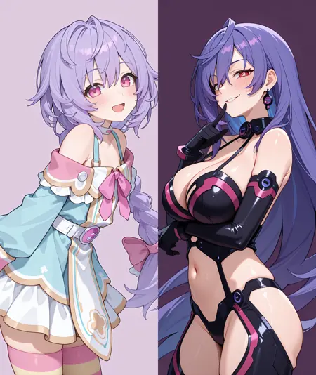 [IL v0.1] Plutia/Iris Heart - Neptunia Series | プルルト アイリスハート 超次元ゲイムネプテューヌ (5+1 costumes)