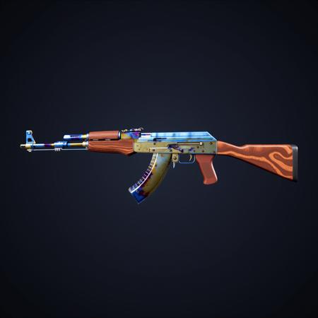 cs2 AK-47 Case Hardened Pattern 661 (Blue gem) | FLUX.1-dev v1.0