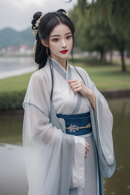 hanfu-jingzhi, hanfu, chinese clothes, wide sleeves, long sleeves, sash, see-through, layered clothes, traditional dress, 