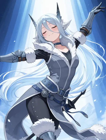 Monster Hunter (World) - Frostfang Barioth Armor (氷刃佩くベリオロス/オルムング装備) illusXL