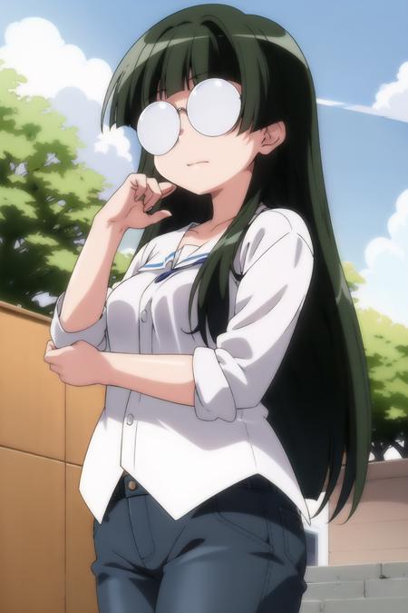 rei_tachibana, 1girl, solo, glasses