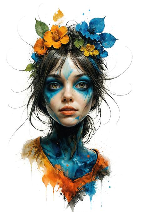 mysterious silhouette summer woman, by Minjae Lee, Carne Griffiths, Emily Kell, Steve McCurry, Geoffroy Thoorens, Aaron Horkey, Jordan Grimmer, Greg Rutkowski, amazing depth, double exposure, surreal, geometric patterns, intricately detailed, bokeh,  perfect balanced, deep fine borders, artistic photorealism , smooth,  great masterwork by head of prompt engineering   <lora:add-detail-xl:2>  <lora:xl_shuimo:0.7> ink wash painting <lora:Cute_Drawing:0.55>  <lora:hyperkraximalism_v1-1:0.25>
