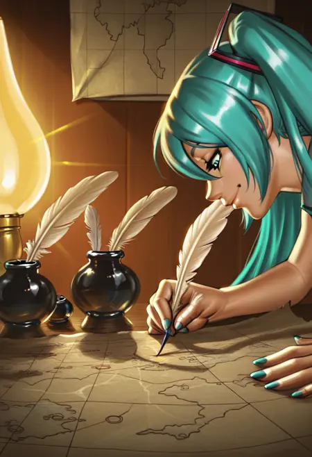 Pirate Writing Peak Fiction | Meme Pose Concept | IllustriousXL and NoobAI