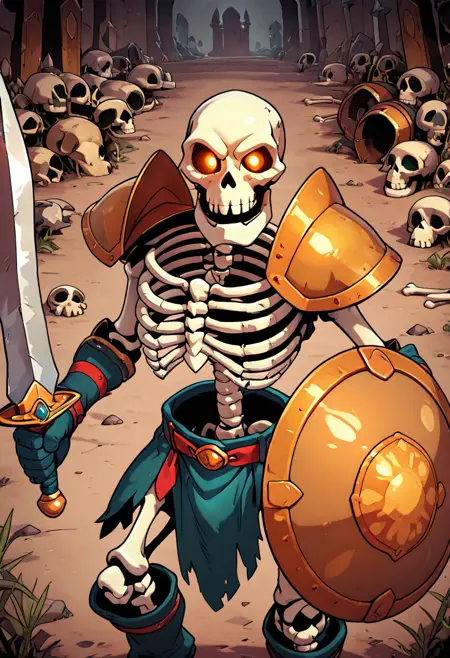 Stalfos (The Legend Of Zelda: Ocarina of Time) [Illustrious & Pony]