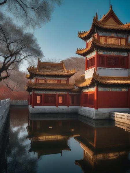 cnarchi, architecture, realistic, photo realistic, super detailed, high dynamic range , <lora:chinese_architecture_SDXL1.0:0.7>