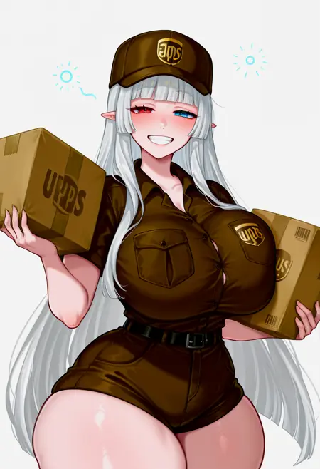 UPS Delivery Driver Uniform - killedmyself [commission]