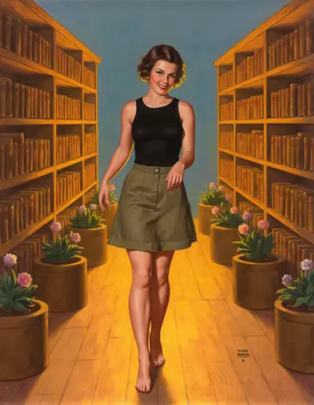 1940's Pinup - Earl Moran Style