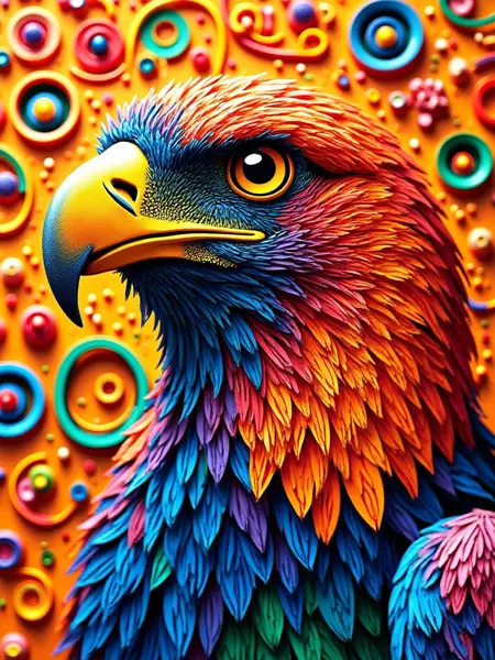 A_Paper Quilling Art Style_Animal Image Creation