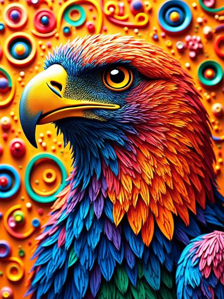 A_Paper Quilling Art Style_Animal Image Creation v1.0