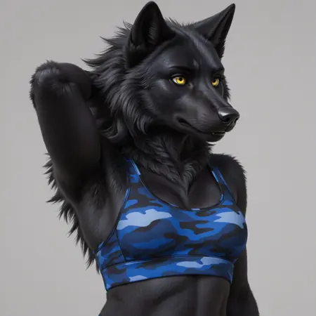 Blue camouflage #1 (Qwen)