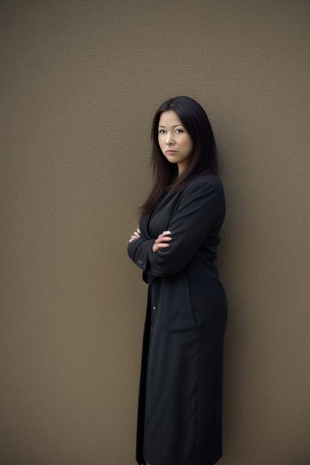 Adult attractive woman standing