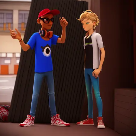 Miraculous Ladybug And Cat Noir - Adrien and Nino