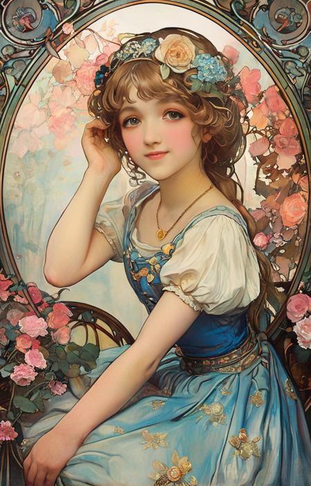 style of Alphonse Mucha [SDXL] 200 v1.0