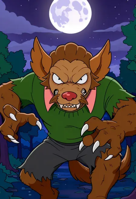 Werewolf Flanders | The Simpsons