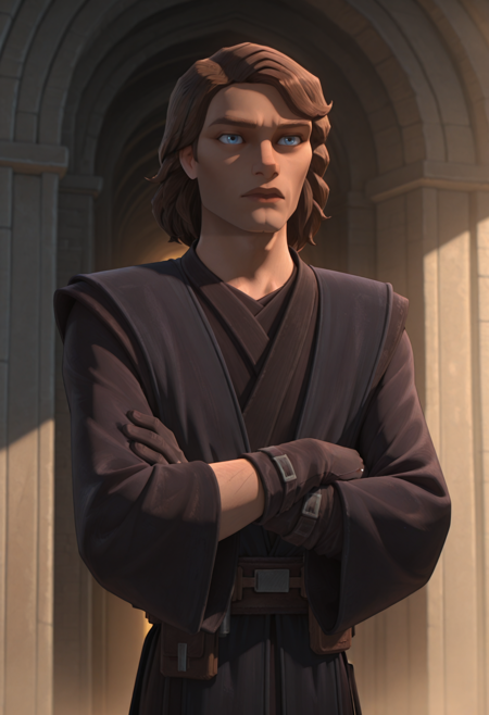 Anakin Skywalker, Chosen One, (Star Wars: Clone Wars), PonyXL v1.0, Illustrious