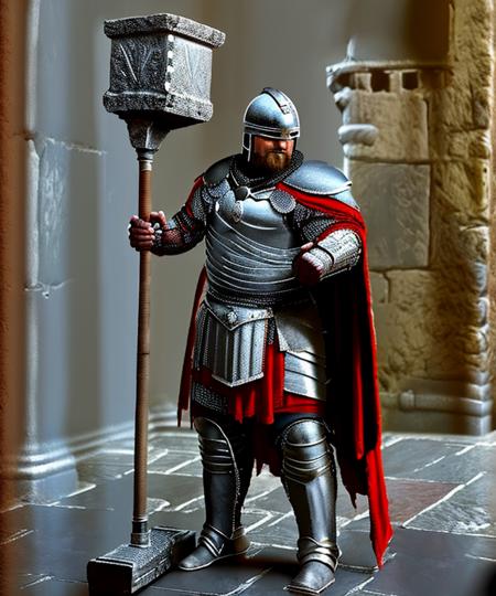 wjqhammer Male warrior, castle room, <lora:wjqhammer-13:1>