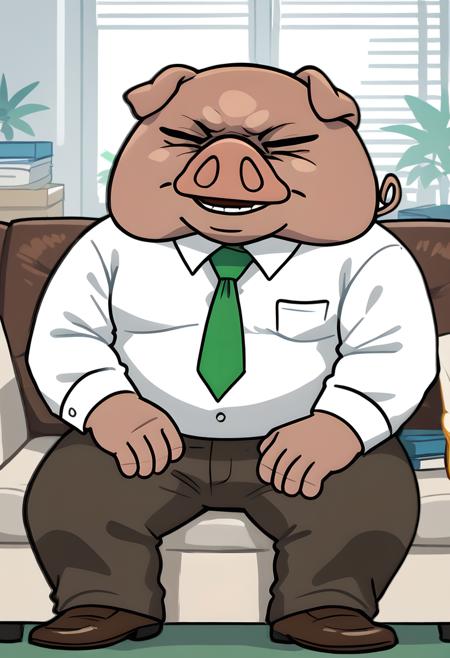 [Request] Director Ton (Aggretsuko) for PonyXL V1