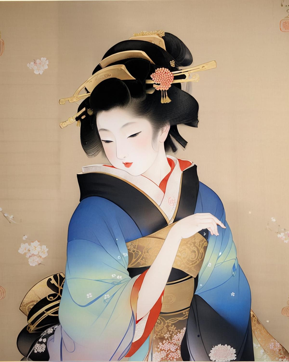 Uemura-Shoen(Nihonga) 上村松園 (日本膠彩畫) image by oosayam