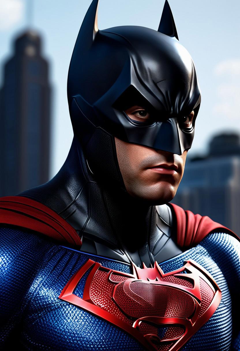 CGI Render, A Batman Spider-Man Superman hybrid