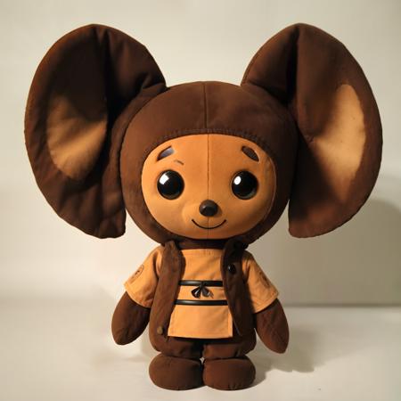 brown plush toy, animal (big round ears:1.3), masterpiece, best quality, dslr, intricate details,  <lora:Cheburashka:0.55>, samurai dress