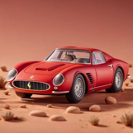 A red ferrari, detailed
,(((Clay Animation, Clay, <lora:ClayAnimationPash:1>)))