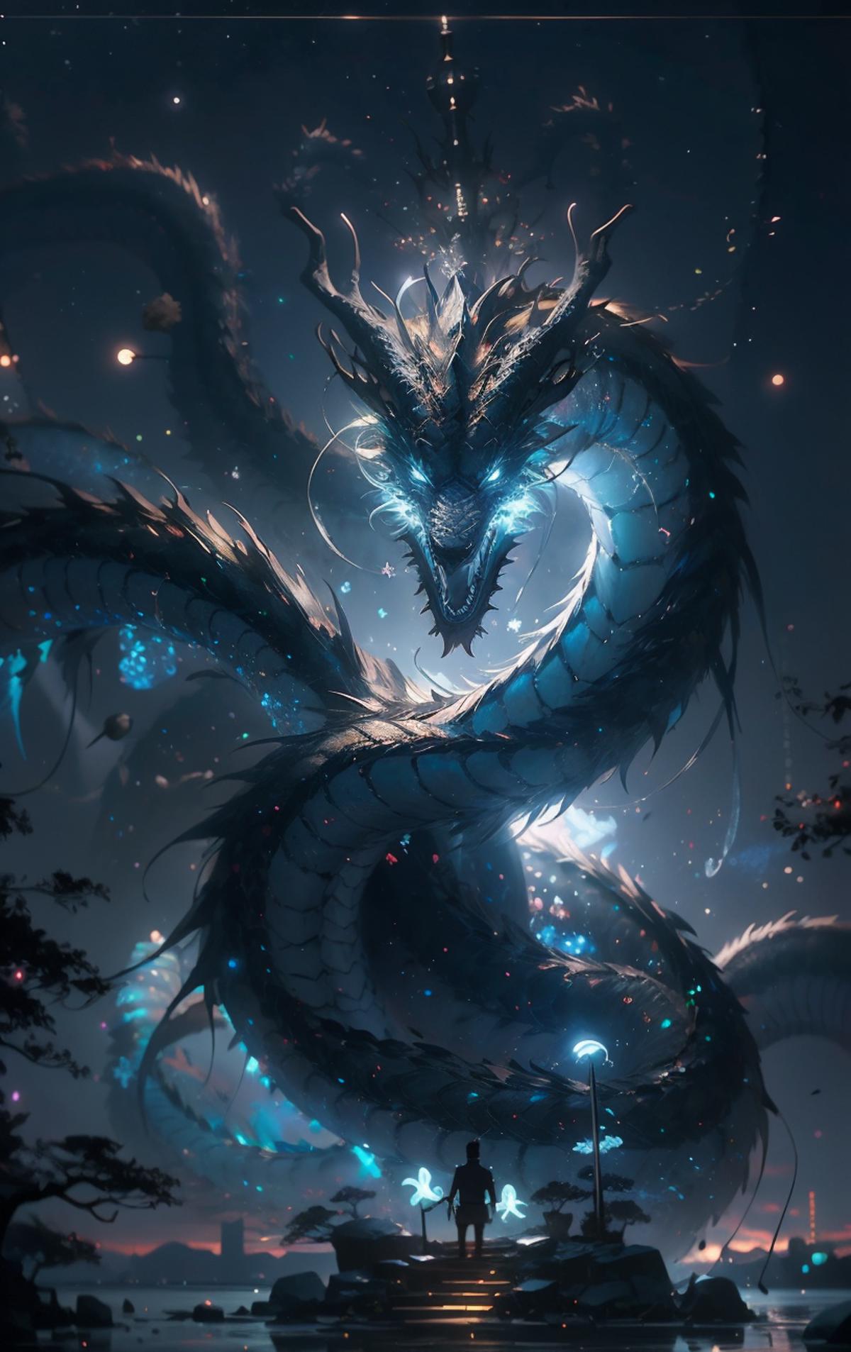 龙神幻想/Chinese dragon Lora image by nuaion