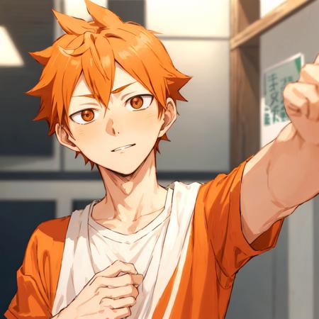 <lora:ShouyouHinata:0.6> Shouyou  Hinata haikyuu!! hinata_shouyou masterpiece, best quality, 1boy, close-up, jersey , orange_eyes orange_hair,