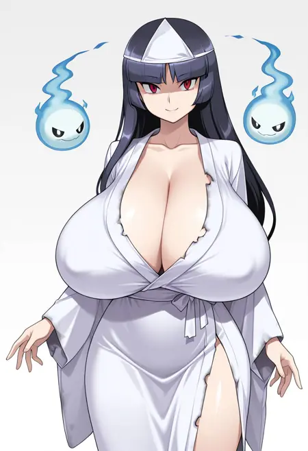 Hunter's Apparition Akiyama Rinko Costume - Action Taimanin (burial clothes・funeral attire)