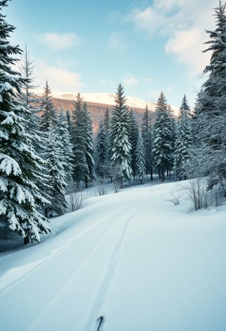 Beautiful winter landscape.