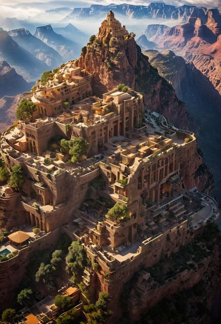 (The colonial city of the future, in the mist-filled Grand Canyon, on an unknown Earth-like planet, 2 moon on sky, Spaceship flight connects colonies, waterfulls:1.3), (Machu Picchu, a mountain settlement, incredibly spectacular:1.2), (Mario Botta:1.3), (avant-garde, future, reality, science fiction, photorealistic), (modern architecture:1.2), 
(Large Files, Ultra Realistic, 8K, 16k, FHD, HD, VFX, Perfect, Photography, composition, Architecture Sales Photography, Architecture Competition, Ultra High Resolution, Cinematography, High Resolution Image:1.1), (dramatic lighting, direct sunlight, ray tracing, clear shadow:1.2),  (real landscape:1.1), (blurred background:1.0), (urban background, more_details) ,
ac_neg1, great lighting, clear, hillscastel, extrusionbuilding, vertical