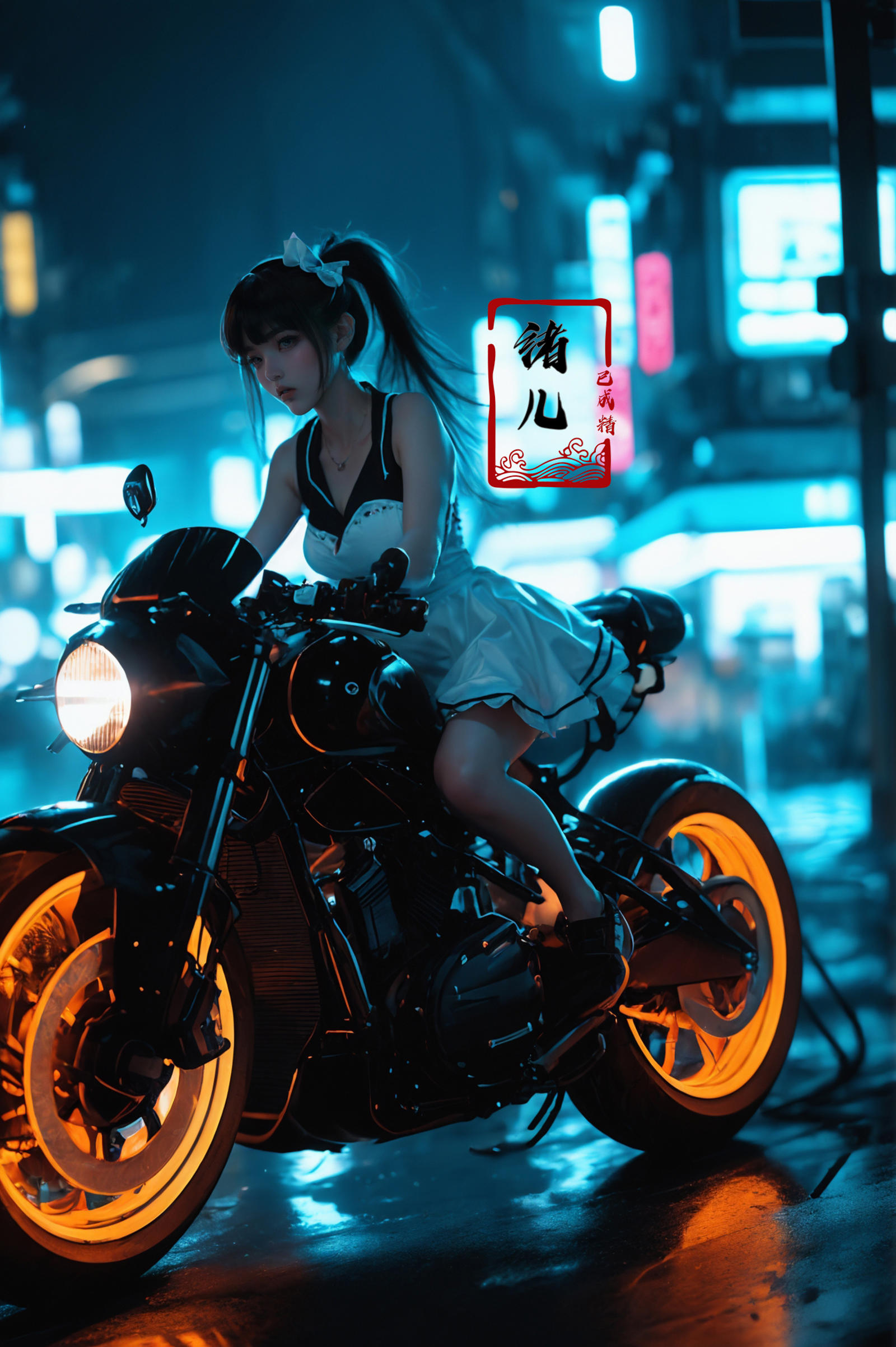 绪儿-摩托少女 xuer future motorcycle image by XRYCJ