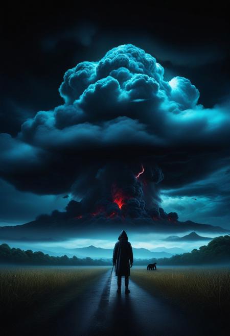 According to the rules, in such cases, it was supposed to become a black impenetrable cloud, fill the entire space with itself, catch up with animal horror and look at him with an ominous luminous look from nowhere and from everywhere, which Bomchi immediately did.  Feeling of fear, feeling of horror
rich colors, ultra clear image, more realistic, high resolution photos, 8K HD wallpapers