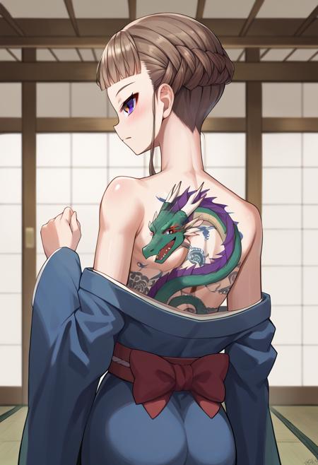 dragon tattoo, back tattoo, 